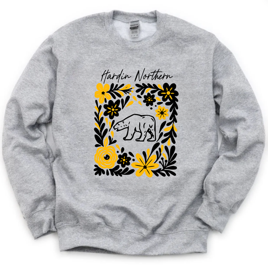 Hardin Northern Unisex Sweatshirt FLORAL GREY