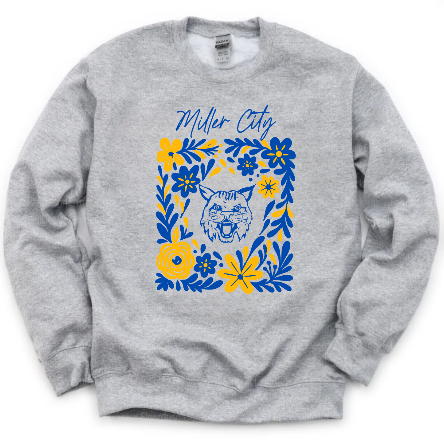 Miller City Unisex Sweatshirt FLORAL GREY