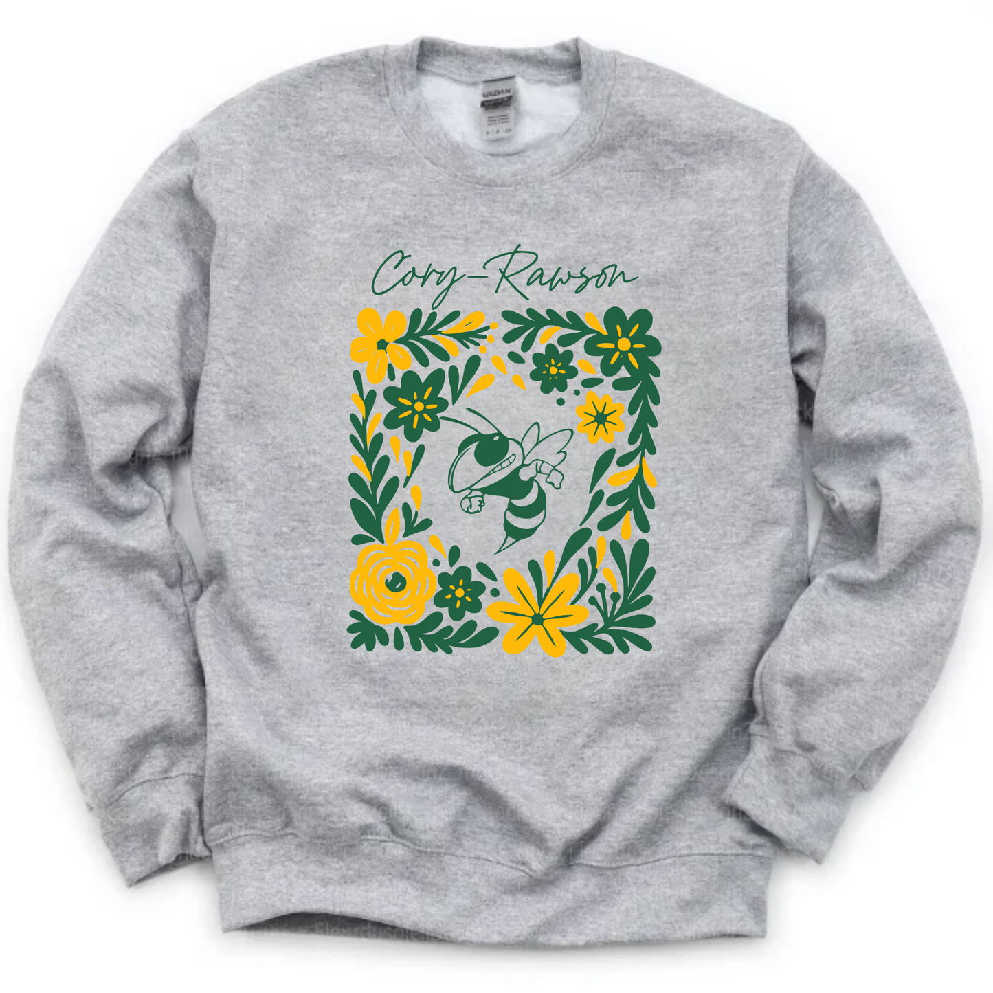 Cory Rawson Unisex Sweatshirt FLORAL GREY