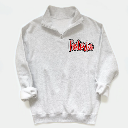 Fostoria Quarter Zip Sweatshirt FOSTORIA GREY