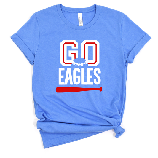 LBYBS Unisex T-Shirt GO EAGLES HEATHER BLUE