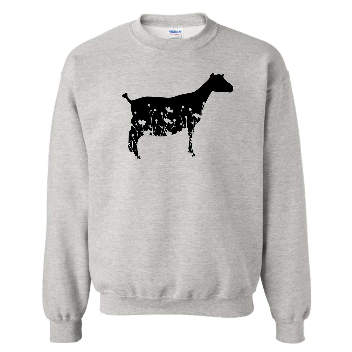 Goat Unisex Sweatshirt GOAT WITH FLOWERS