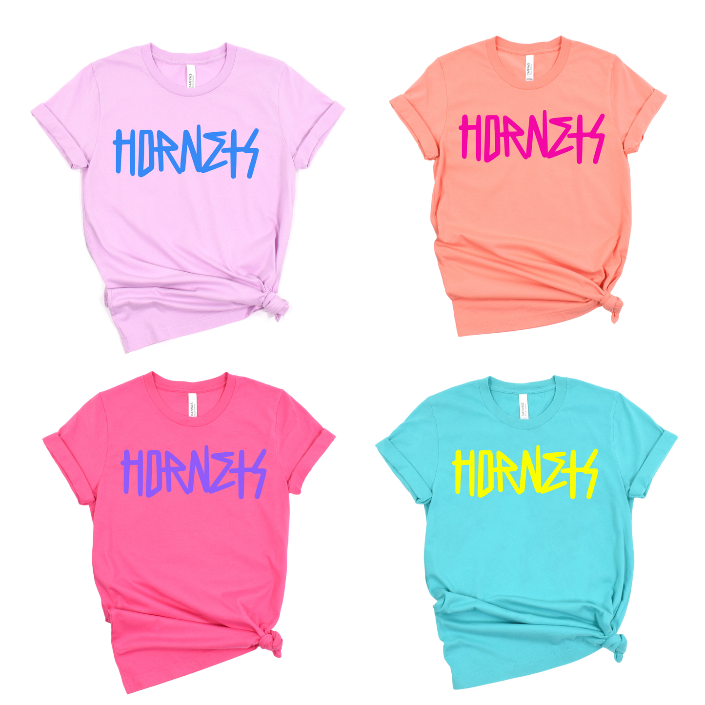 Cory Rawson Unisex T-Shirt HORNETS LILAC/PEACH/CHARITYPINK/TEAL