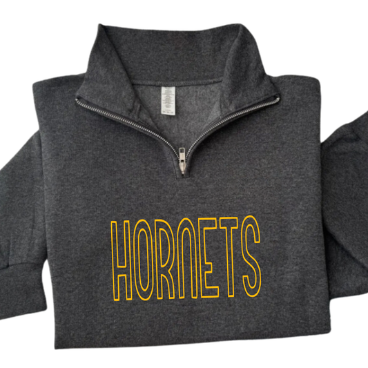 Cory Rawson Quarter Zip Sweatshirt HORNETS GREY