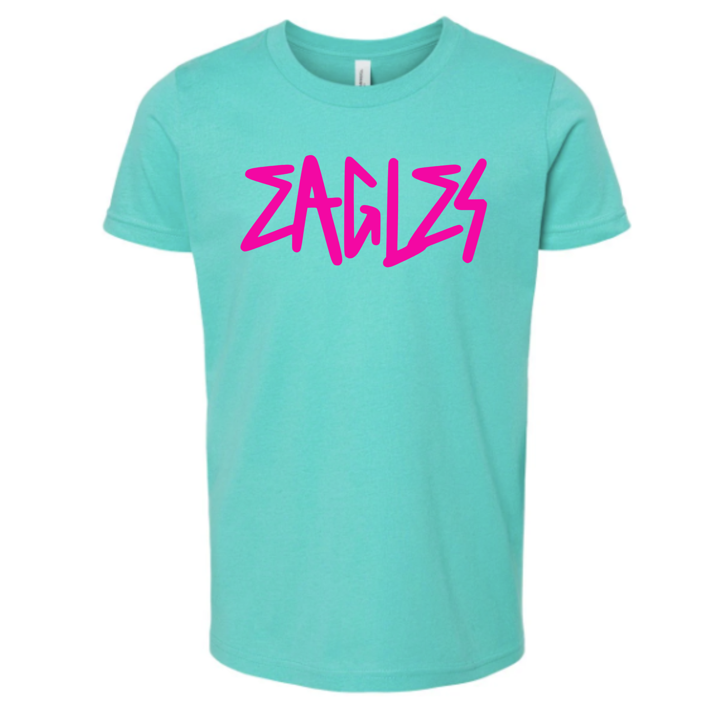 KIDS Unisex T-Shirt EAGLES DARK LAVENDER/YELLOW/TEAL/BERRY