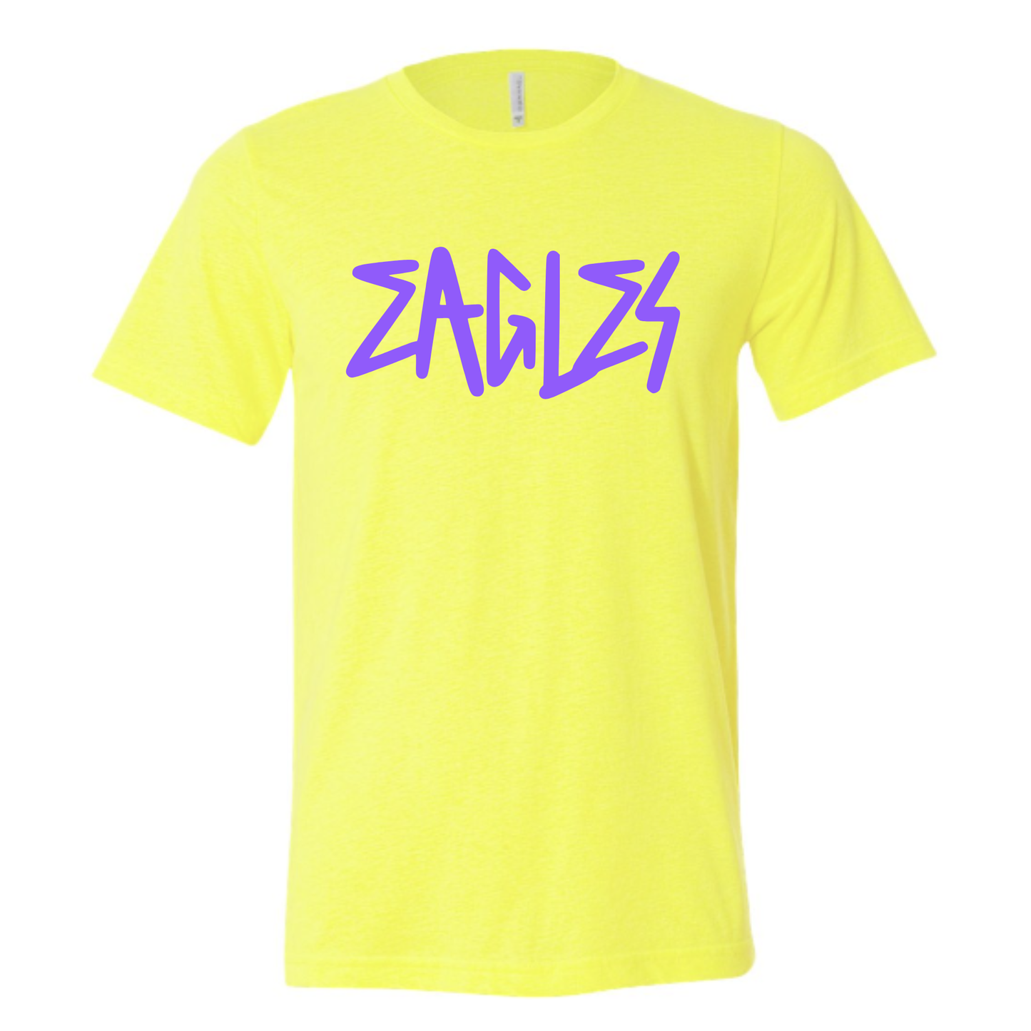KIDS Unisex T-Shirt EAGLES DARK LAVENDER/YELLOW/TEAL/BERRY