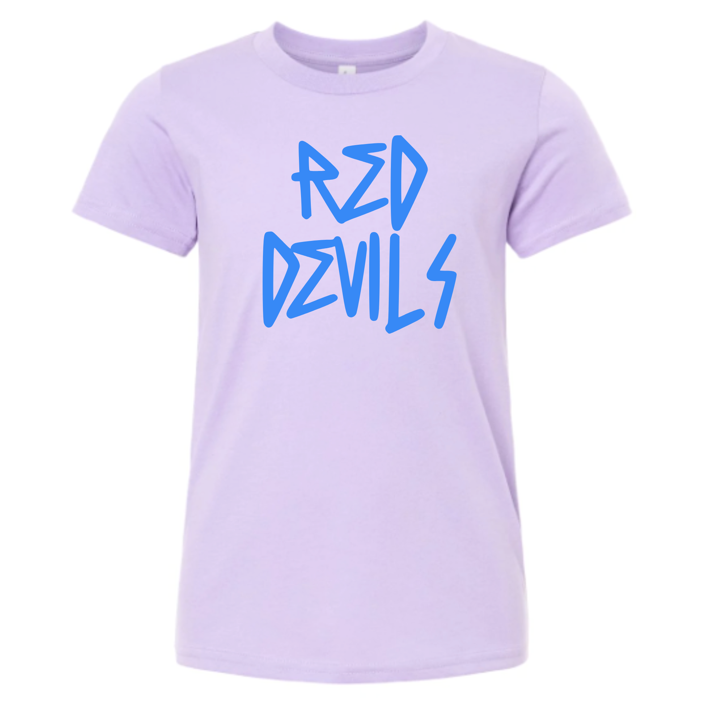 KIDS Unisex T-Shirt RED DEVILS DARK LAVENDER/YELLOW/TEAL/BERRY