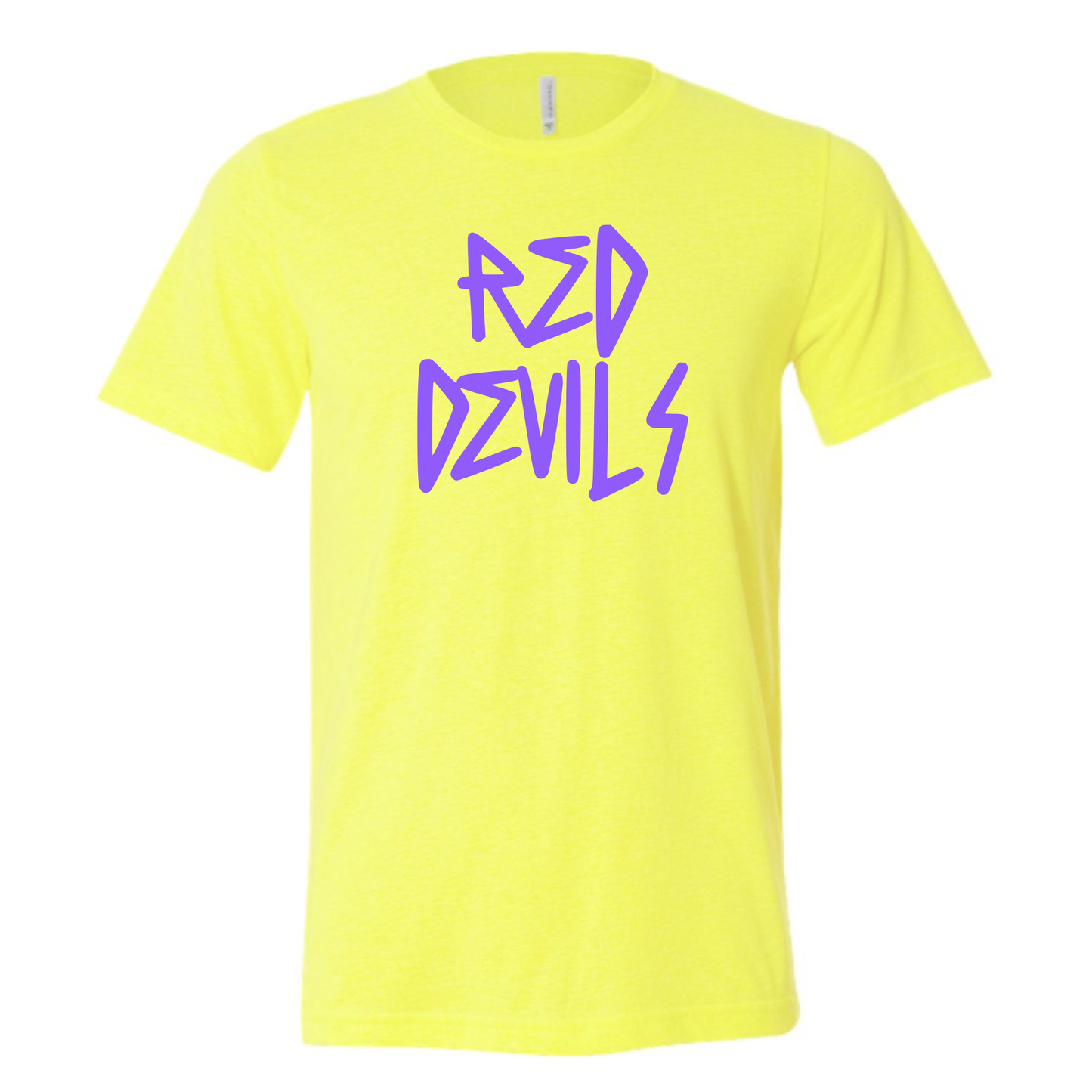 KIDS Unisex T-Shirt RED DEVILS DARK LAVENDER/YELLOW/TEAL/BERRY