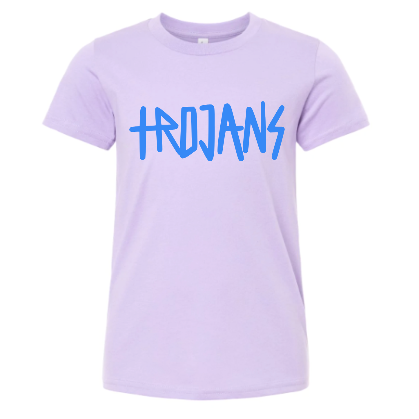 KIDS Unisex T-Shirt TROJANS DARK LAVENDER/YELLOW/TEAL/BERRY