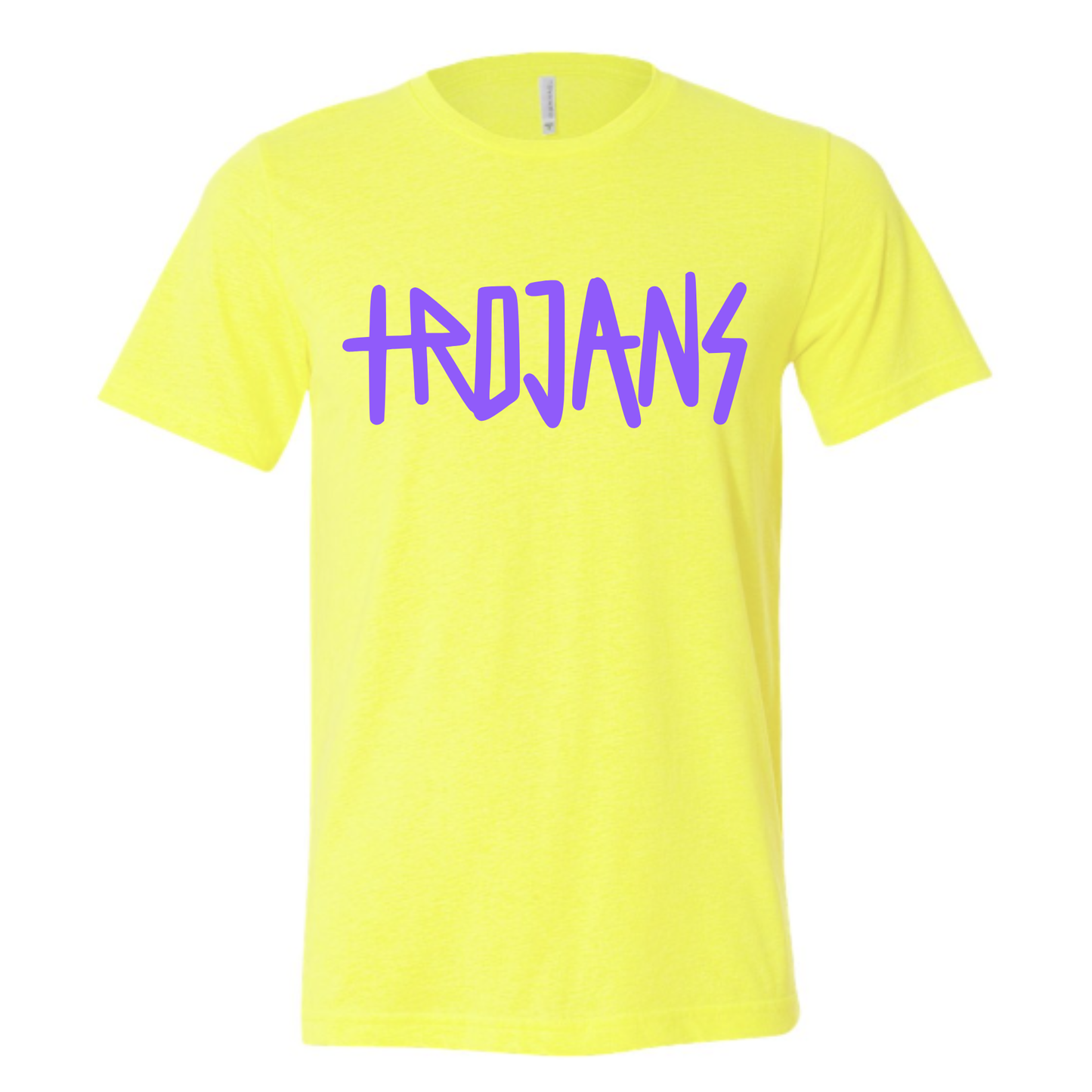 KIDS Unisex T-Shirt TROJANS DARK LAVENDER/YELLOW/TEAL/BERRY