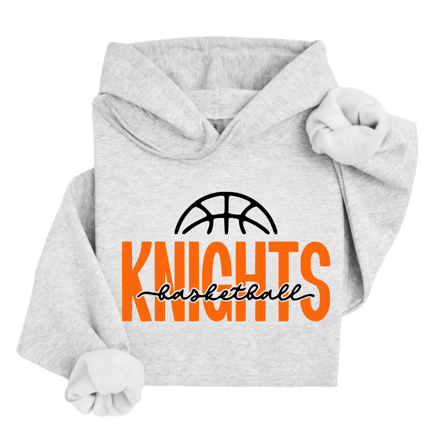 Van Buren Unisex Hoodie/T-Shirt KNIGHTS BASKETBALL GREY