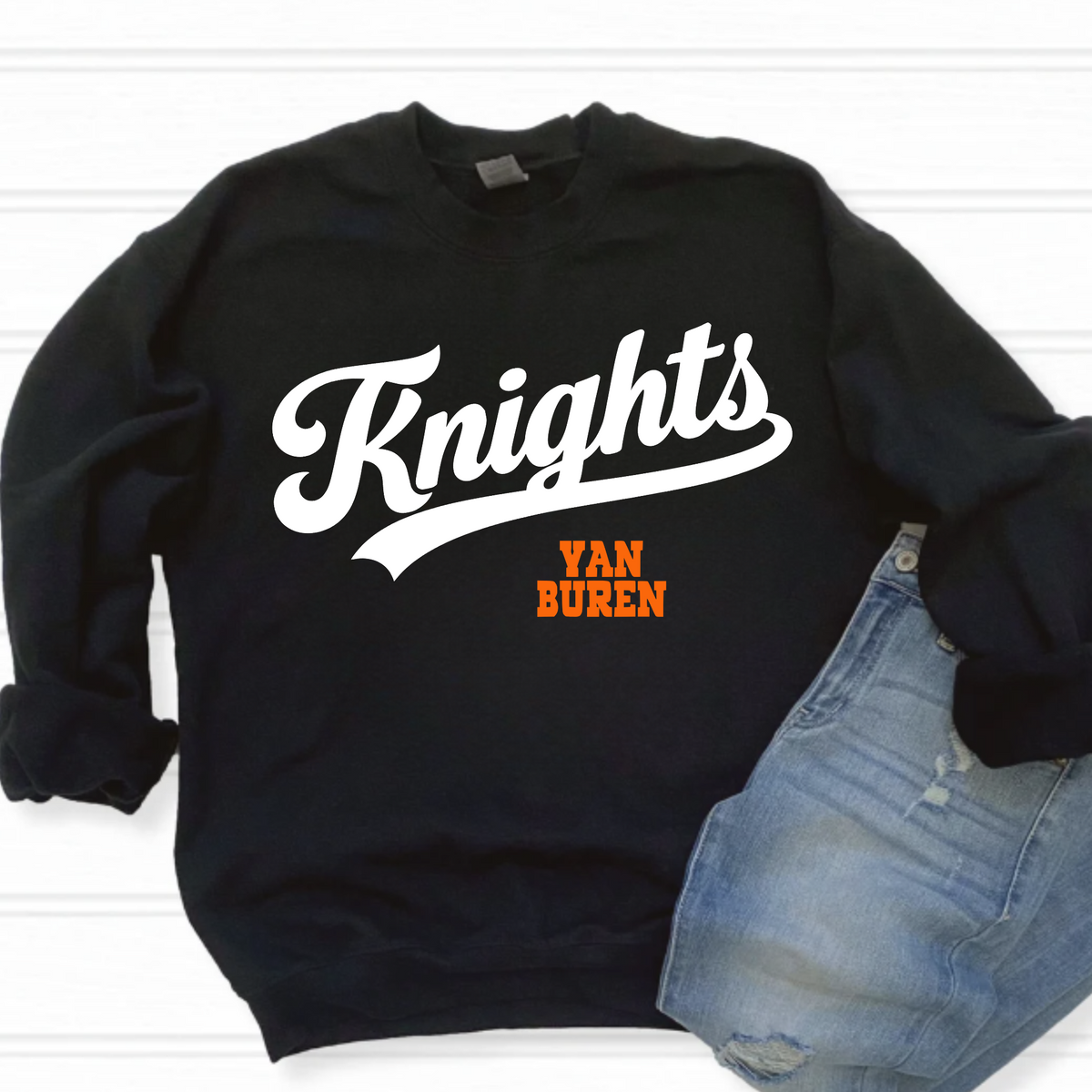 Van Buren Unisex Sweatshirt KNIGHTS VAN BUREN BLACK
