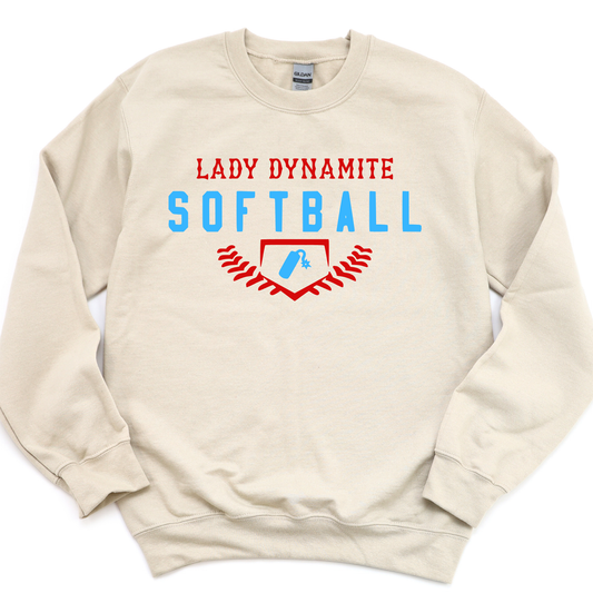 Lady Dynamite Unisex Sweatshirt LD SOFTBALL SAND