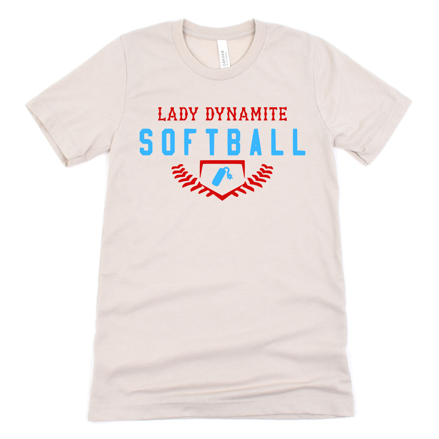Lady Dynamite Unisex T-Shirt LD SOFTBALL HEATHER DUST