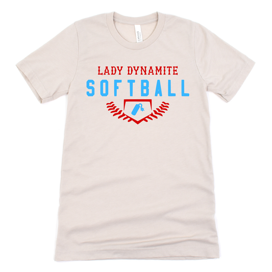 Lady Dynamite Unisex T-Shirt LD SOFTBALL HEATHER DUST