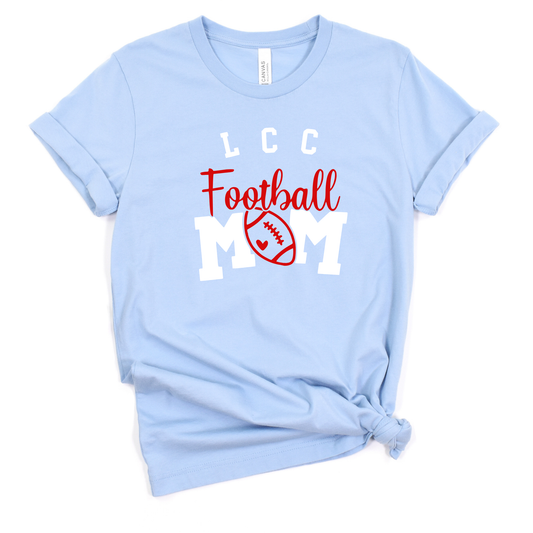LCC Unisex T-Shirt LCC FOOTBALL MOM BLUE