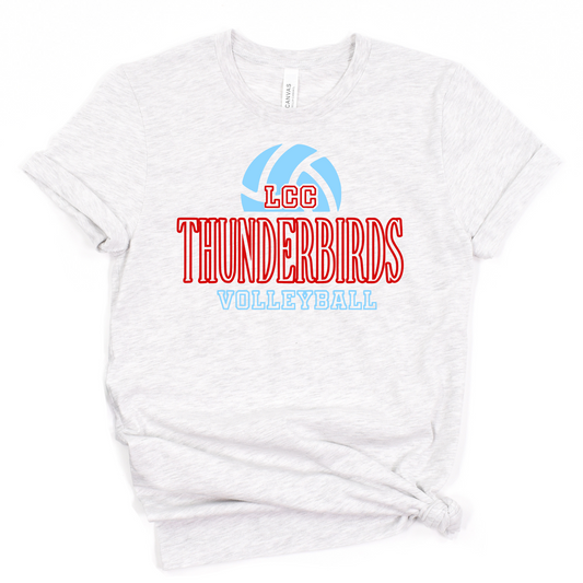 LCC Unisex T-Shirt THUNDERBIRDS VOLLEYBALL GREY