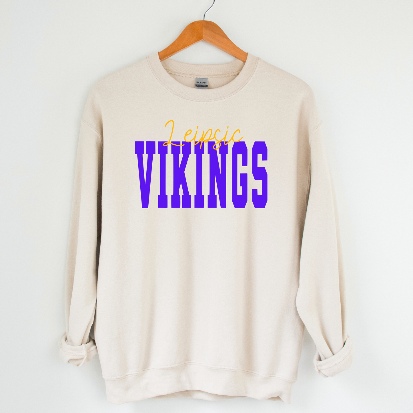 Leipsic Unisex Sweatshirt LEIPSIC VIKINGS SAND
