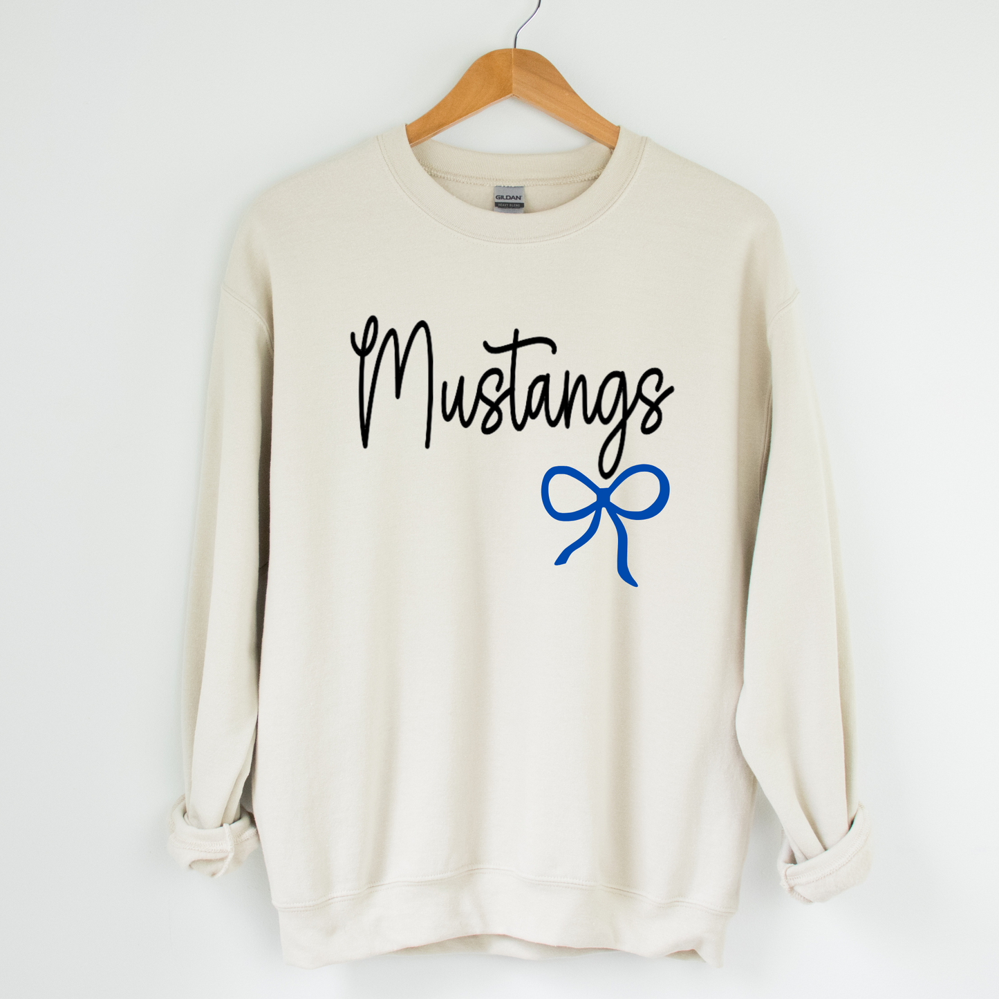 Allen East Unisex Sweatshirt MUSTANGS BOW