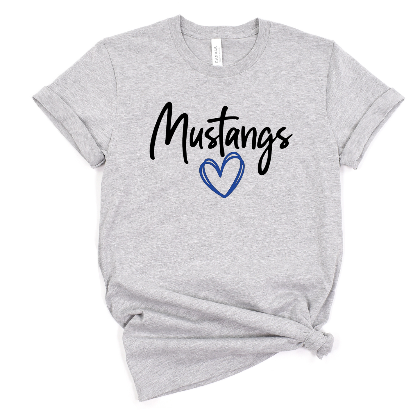 Allen East Unisex T-Shirt MUSTANGS GREY