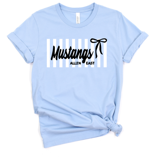 Allen East Unisex T-Shirt STRIPES MUSTANGS