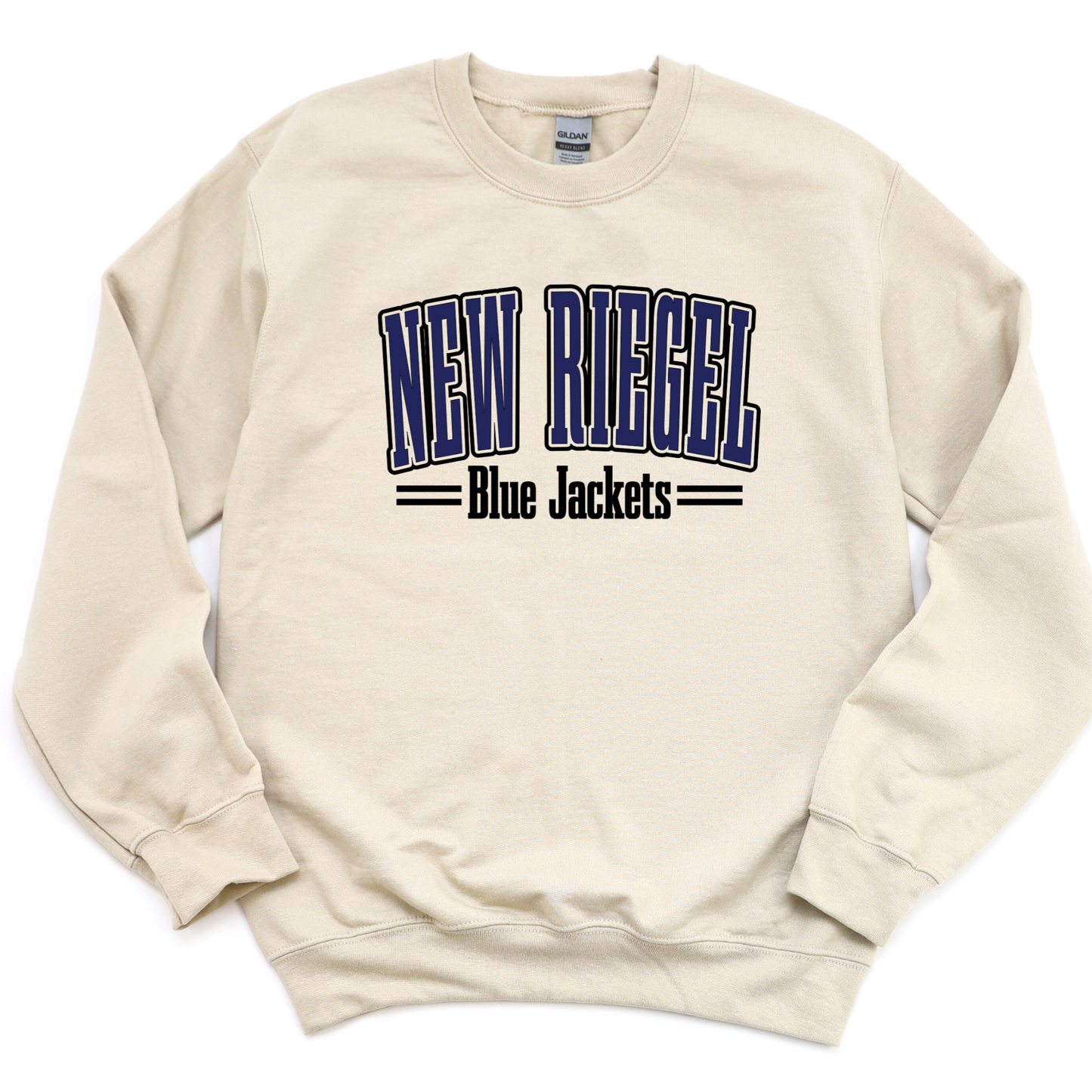 New Riegel Unisex Sweatshirt NEW RIEGEL BLUE JACKETS SAND