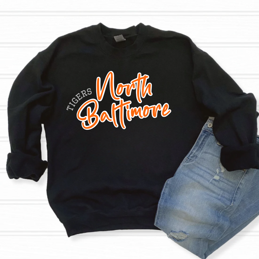 North Baltimore Unisex Sweatshirt NORTH BALTIMORE TIGERS BLACK