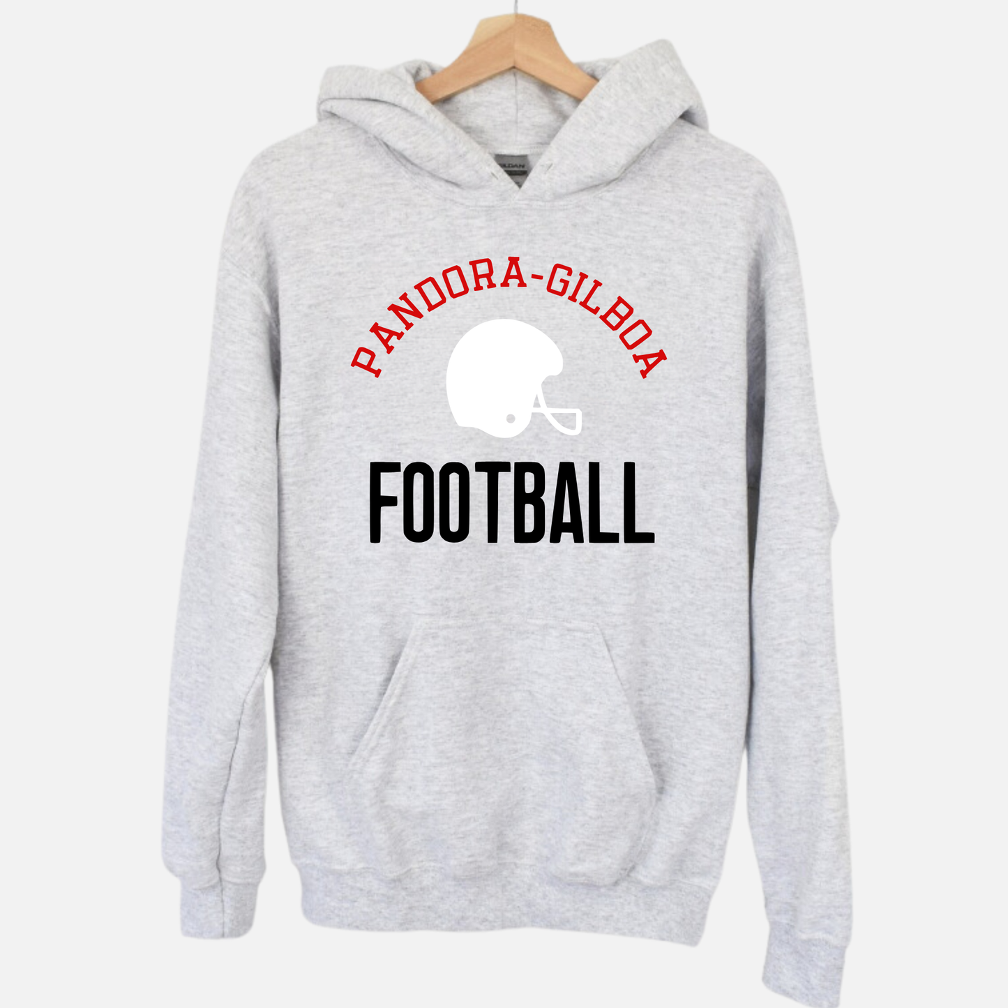 Pandora-Gilboa Unisex Hoodie PANDORA-GILBOA FOOTBALL GREY