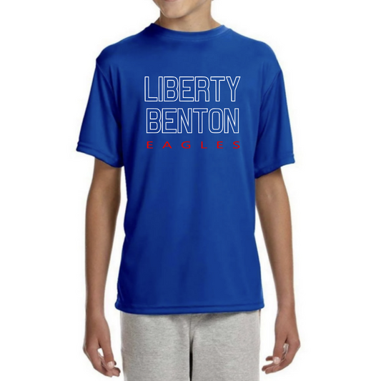 Liberty Benton Cooling Performance A4 T-Shirt LIBERTY BENTON BLUE