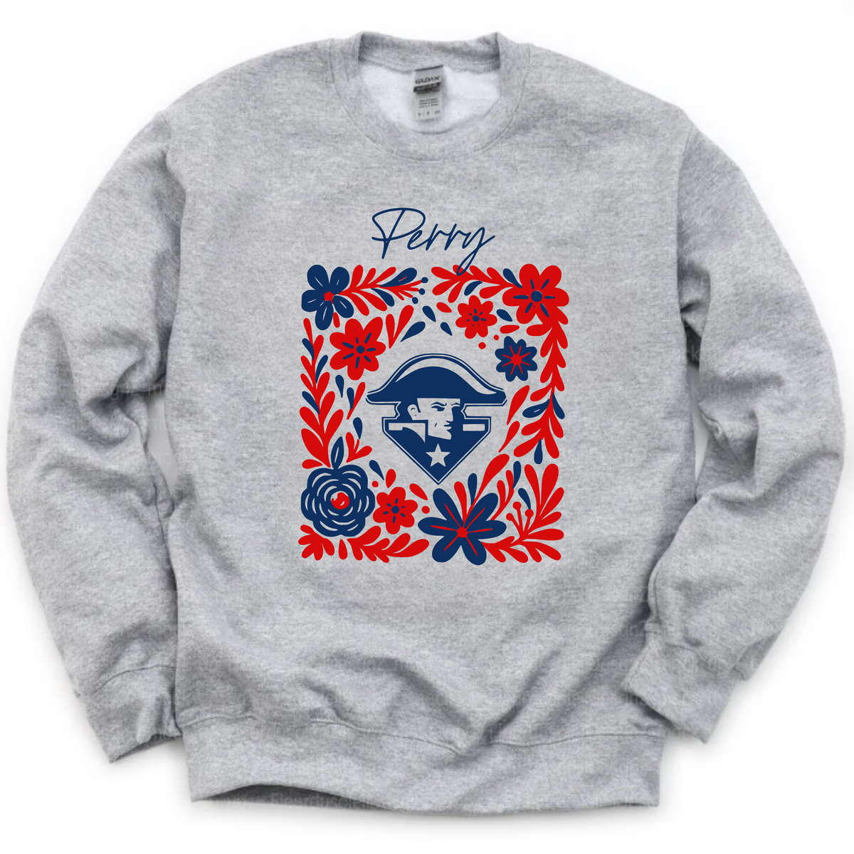 Perry Unisex Sweatshirt FLORAL GREY