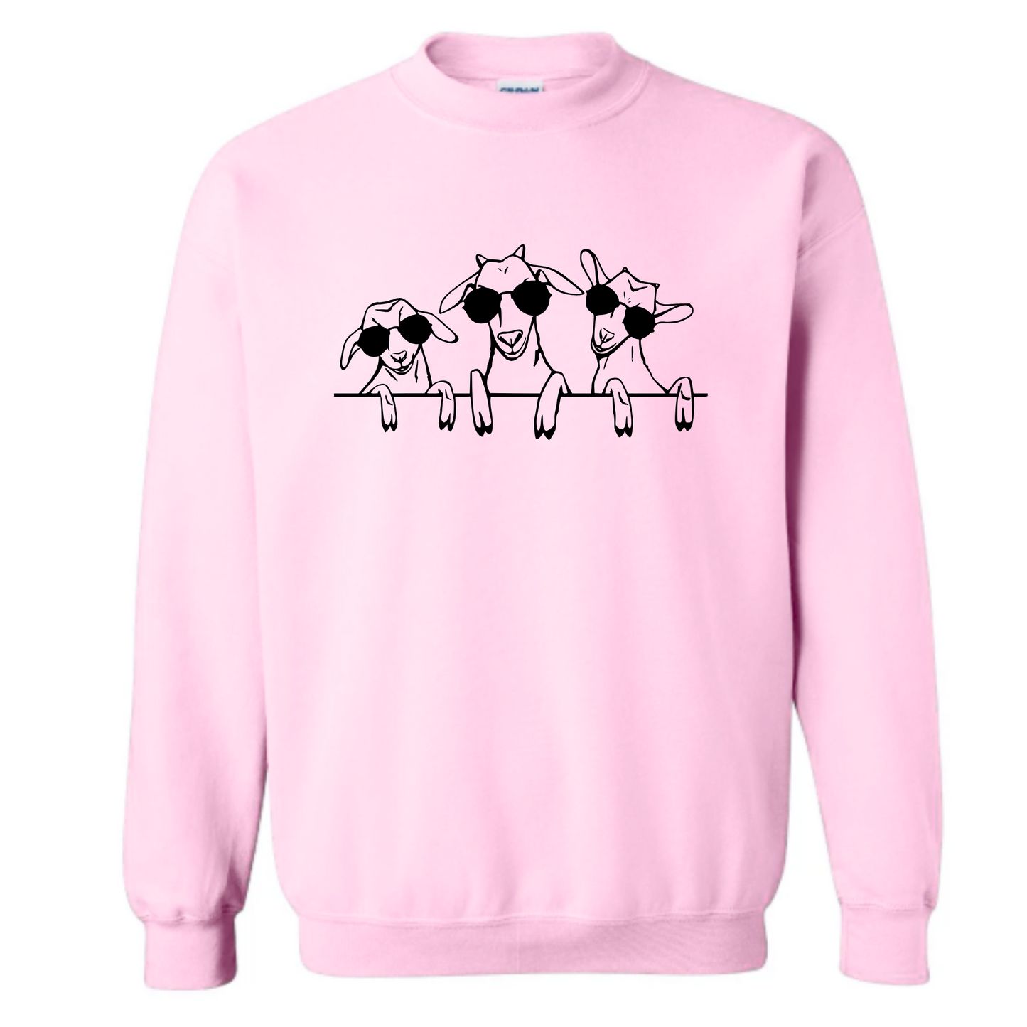 Goat Unisex Sweatshirt 3 GOATS GLASSES
