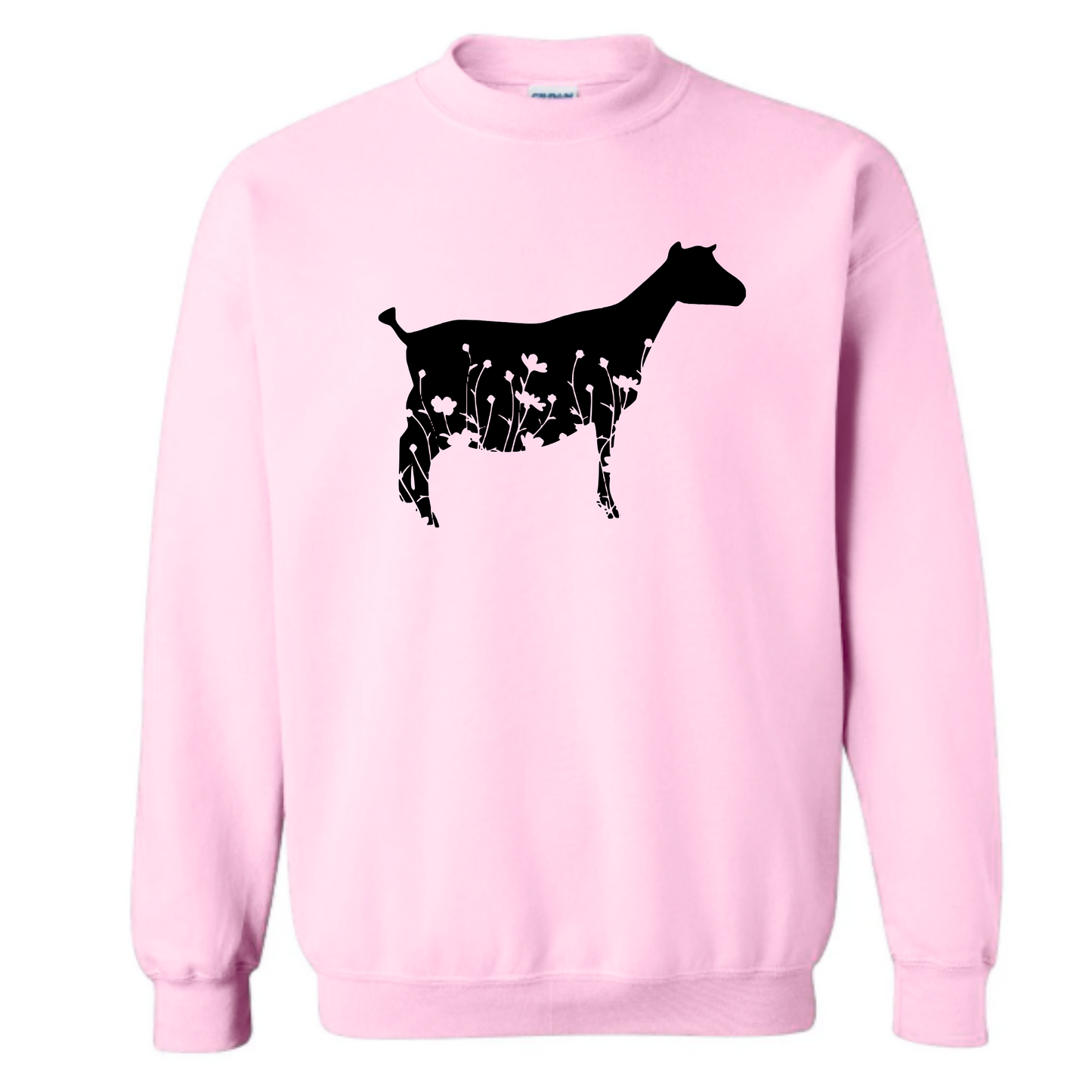 Goat Unisex Sweatshirt GOAT WITH FLOWERS