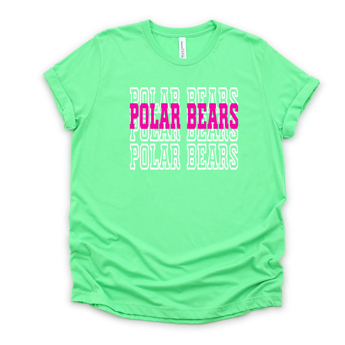 Polar Bears Unisex Neon T-Shirt