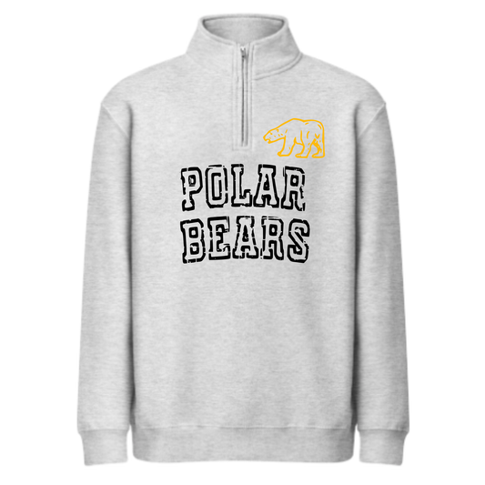 Hardin Northern Quarter Zip Sweatshirt POLARBEARS GREY