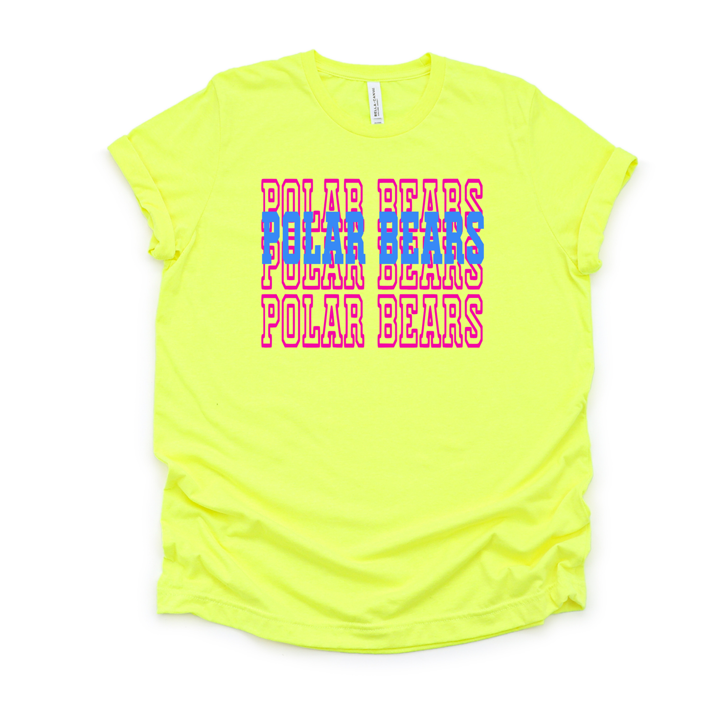 Polar Bears Unisex Neon T-Shirt