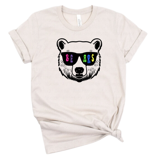 Bears Neon Unisex T-Shirt GLASSES