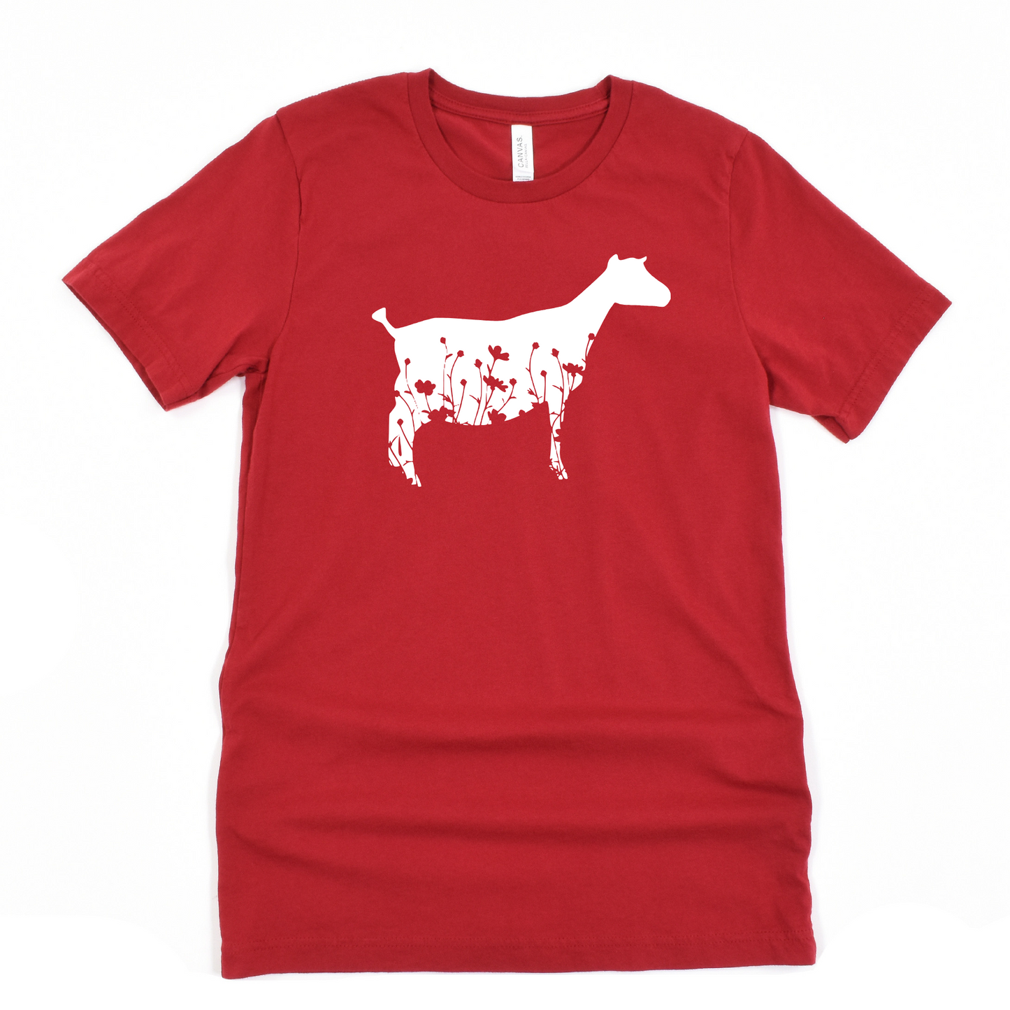 Goat Unisex T-Shirt GOAT WITH FLOWERS
