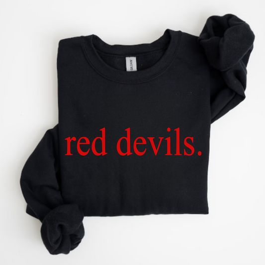 Arlington Unisex Sweatshirt RED DEVILS. BLACK