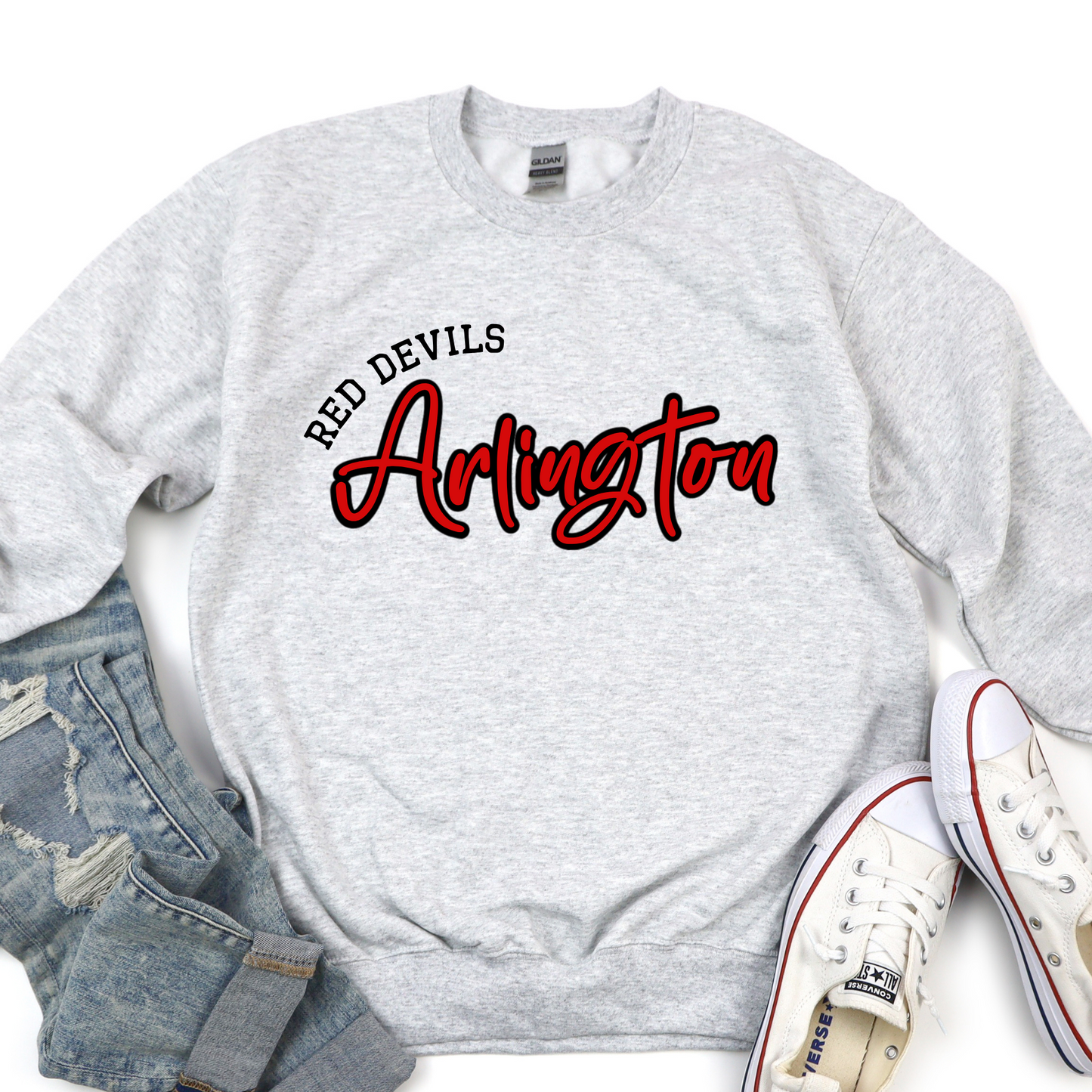 Arlington Unisex Sweatshirt RED DEVILS ARLINGTON GREY
