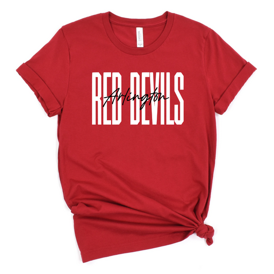 Arlington Unisex T-Shirt RED DEVILS ARLINGTON RED