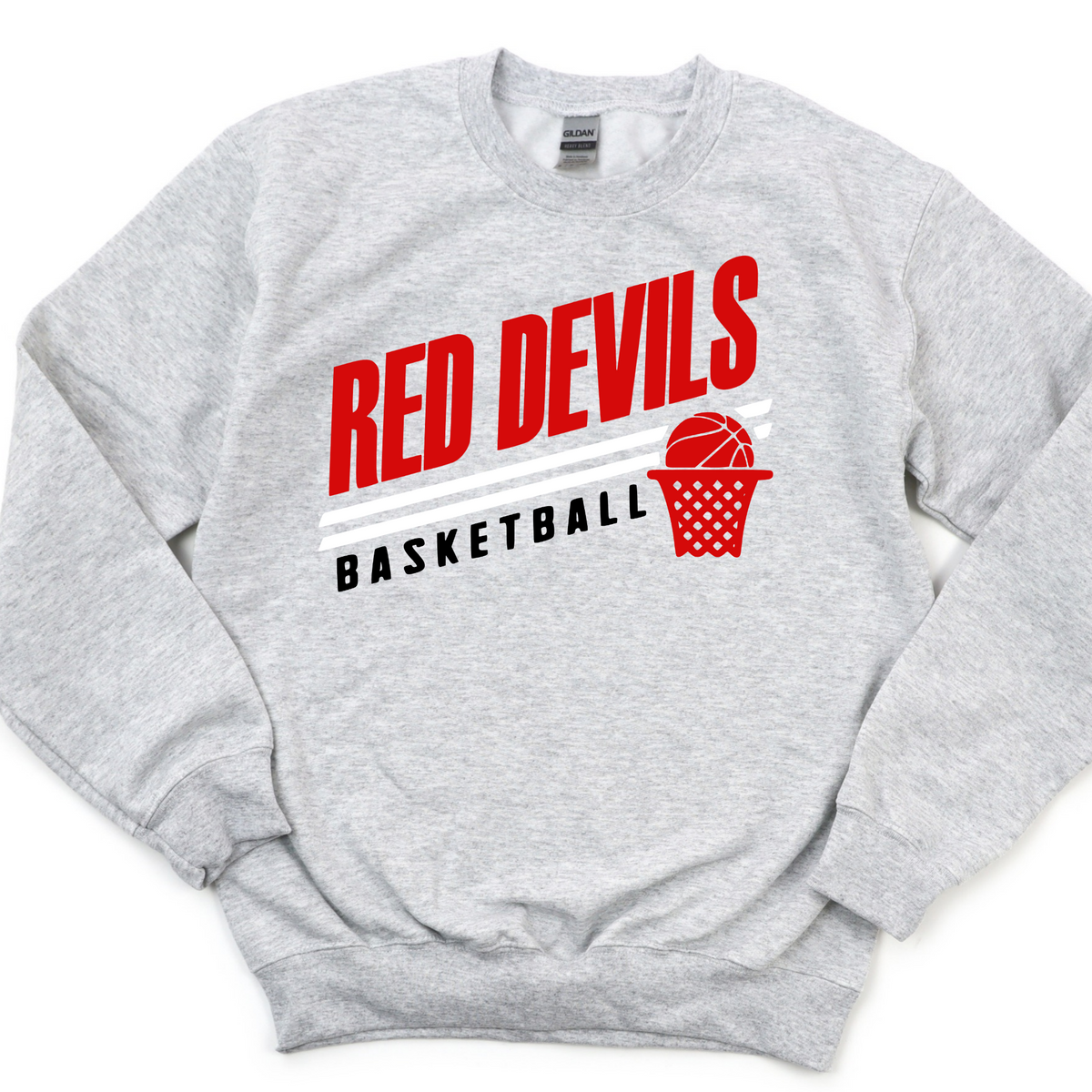 Arlington Unisex Sweatshirt RED DEVILS BASKETBALL GREY