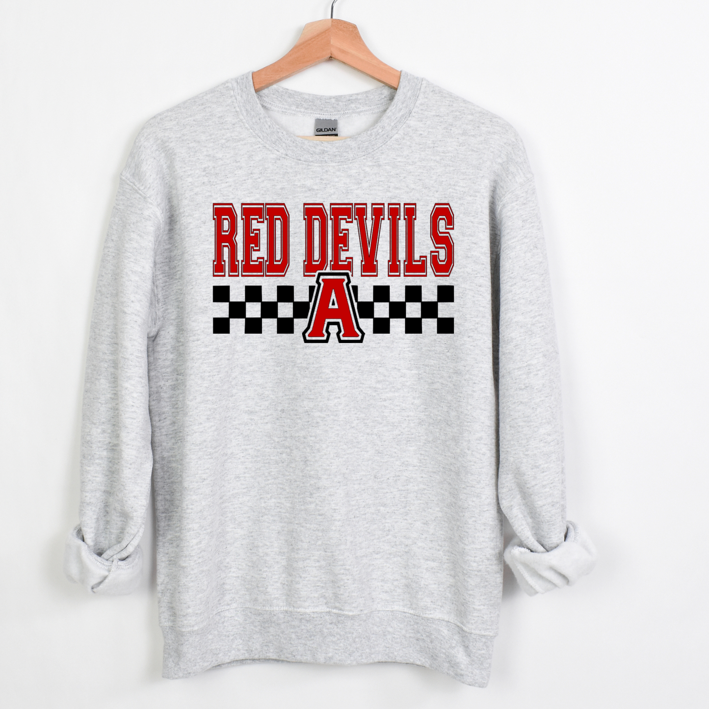 Arlington Unisex Sweatshirt RED DEVILS CHECKERED