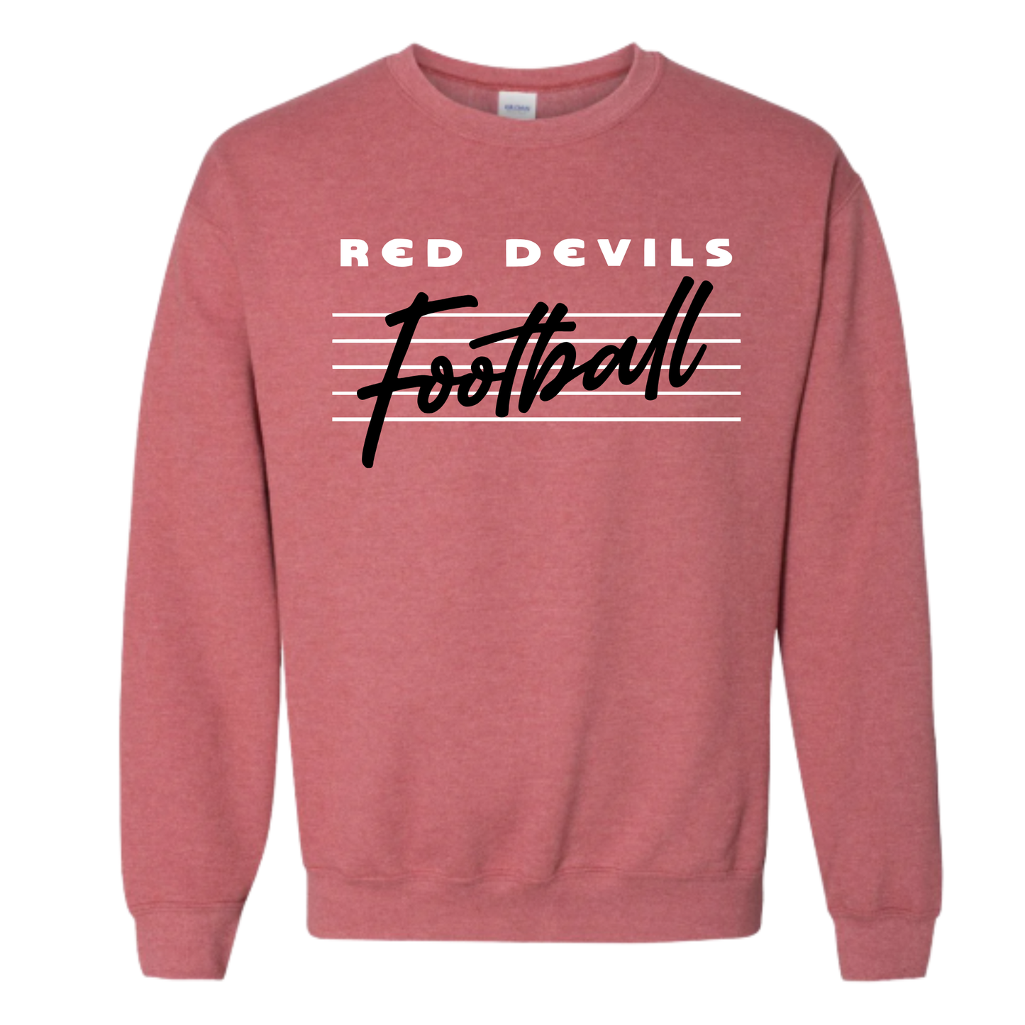 Arlington Unisex Sweatshirt RED DEVILS FOOTBALL HEATHER RED