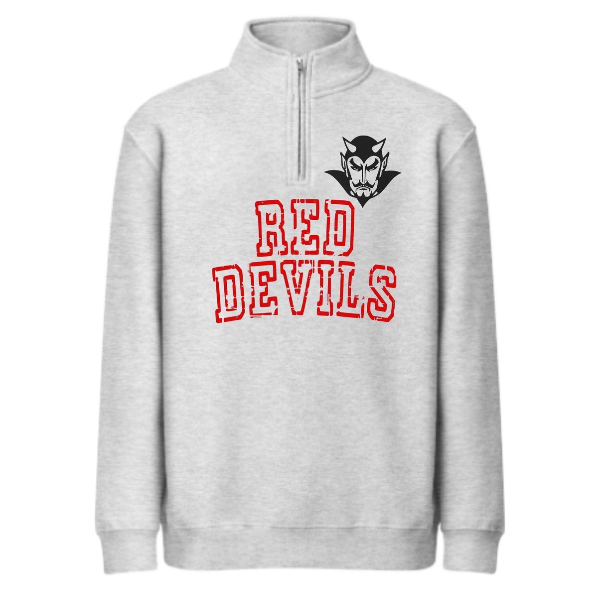 Arlington Quarter Zip Sweatshirt RED DEVILS GREY