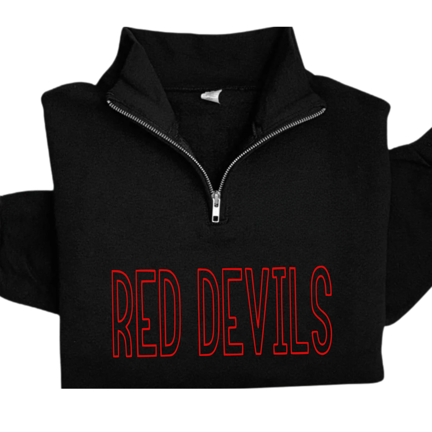Arlington Quarter Zip Sweatshirt RED DEVILS BLACK
