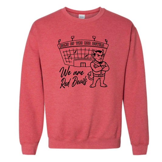 Arlington Unisex Sweatshirt Red Devils HEATHER RED