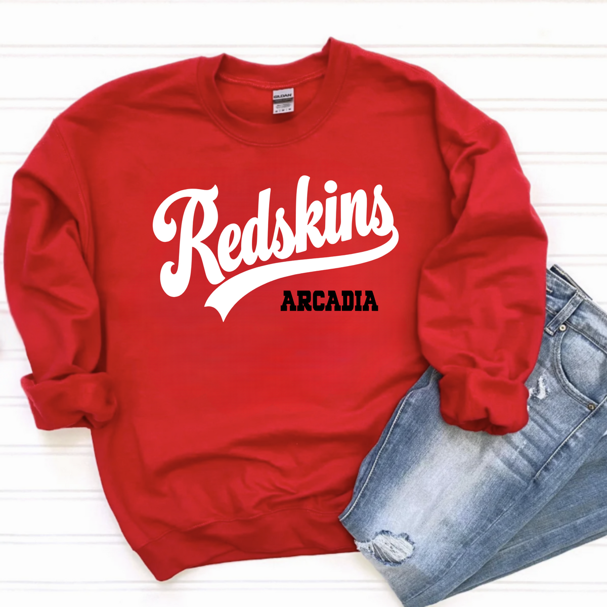 Arcadia Unisex Sweatshirt REDSKINS ARCADIA RED