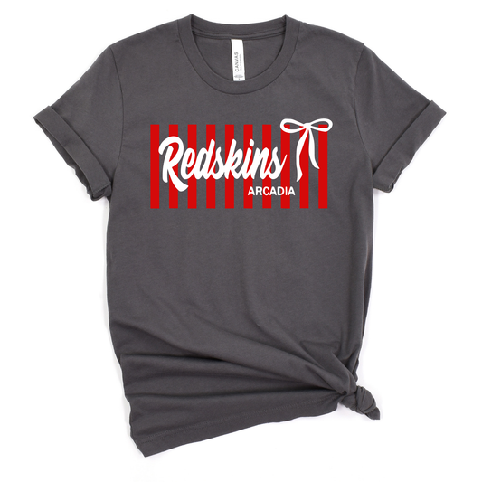Arcadia Unisex T-Shirt STRIPES REDSKINS
