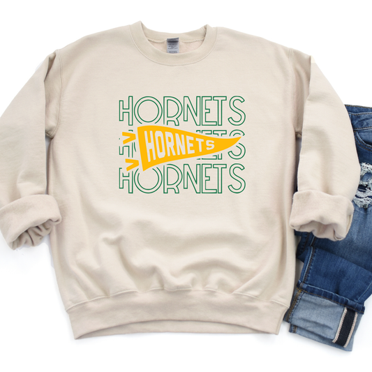 Cory Rawson Unisex Sweatshirt HORNETS FLAG SAND