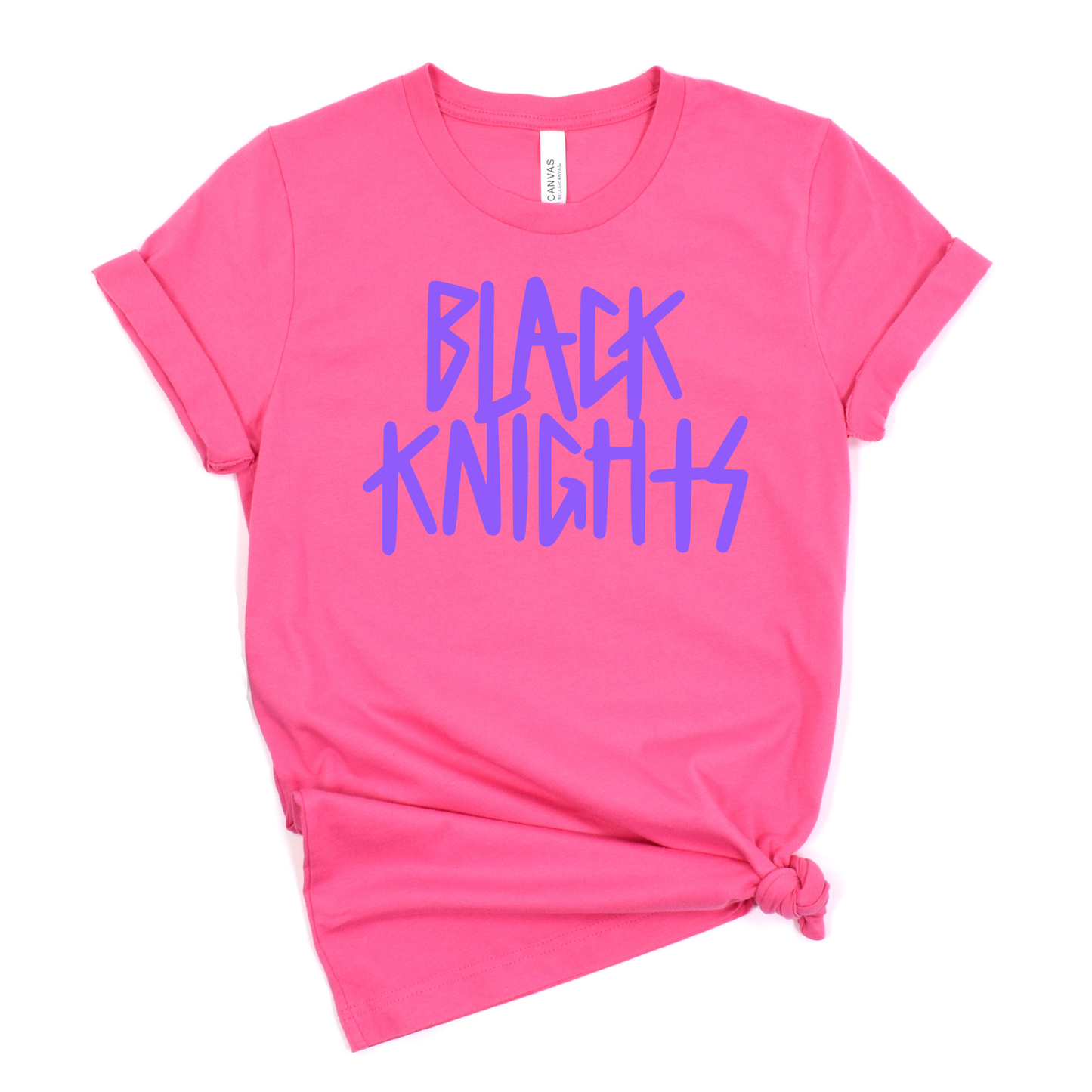 Van Buren Unisex T-Shirt BLACK KNIGHTS LILAC/SUNSET/CHARITYPINK/TEAL